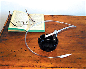 Bedside Ashtray with Remote Tube
